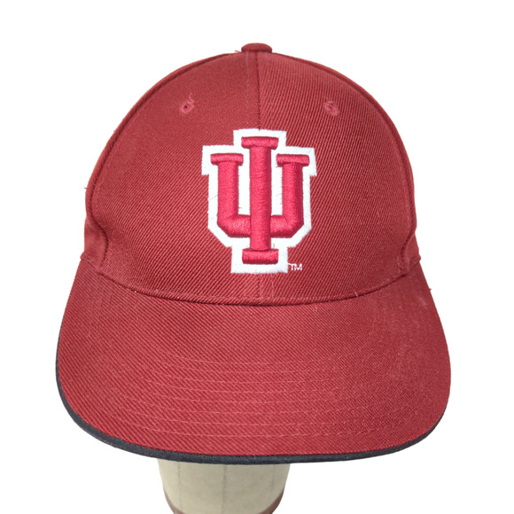 Steve & Barry's IU Indiana Hoosiers Strapback Hat Red 7 1/8 Embroidered Logo - Picture 3 of 10